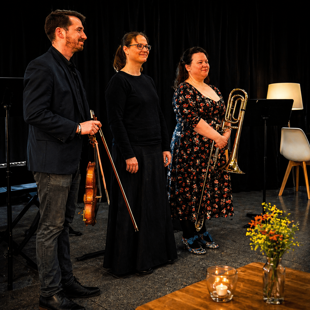 Drei Musiker. Ein Abend. Gänsehaut garantiert. 1 trio sinfonia leizip