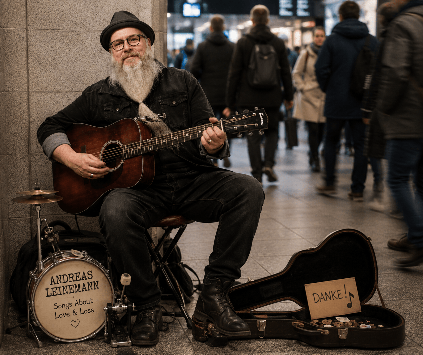 Warum wir an Straßenmusikern vorbeigehen 1 alt - KI erstellt